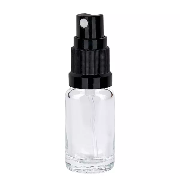 10ml Sprayflasche schwarz Standardverschluss ClearLine UT18/10