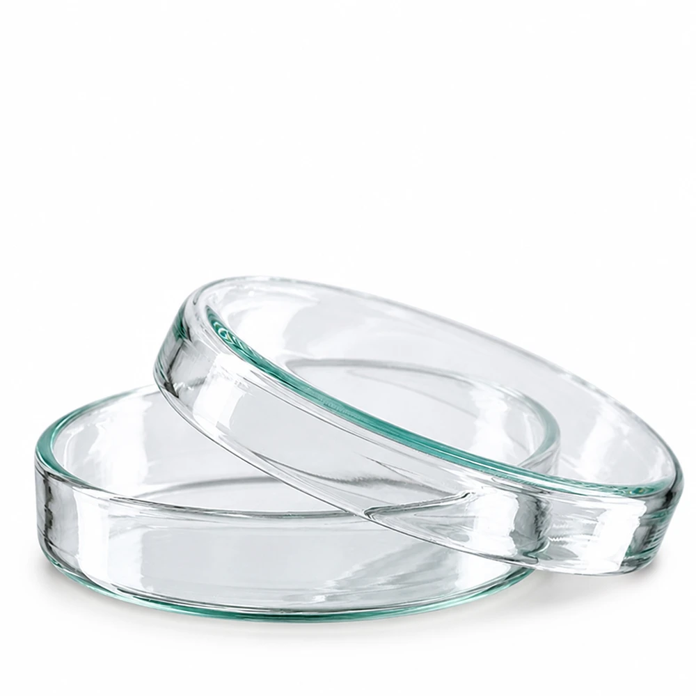 Transparente Glaspetrischalen 60x15 stapelbar für Mikrobiologie und Laboranwendungen