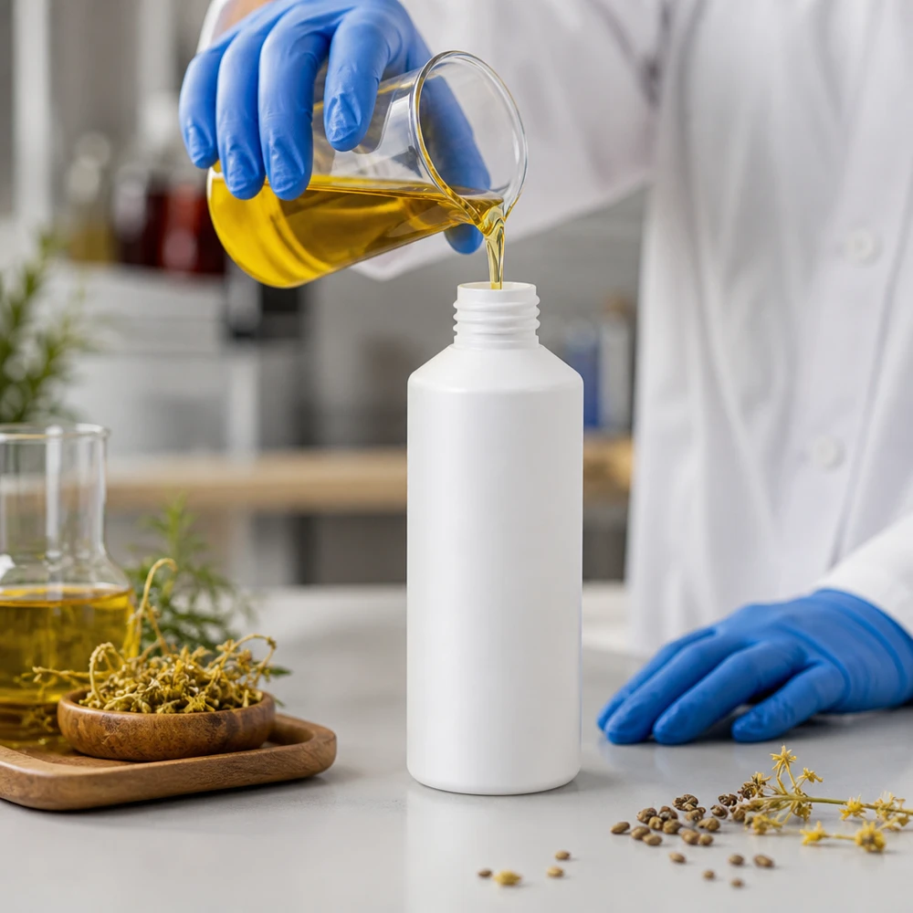 Apothekenflasche HDPE 100ml weiß, ohne Verschluss Robuste Pharmaflasche HDPE 100ml weiß für die sichere Lagerung von Pflanzenölen geeignet