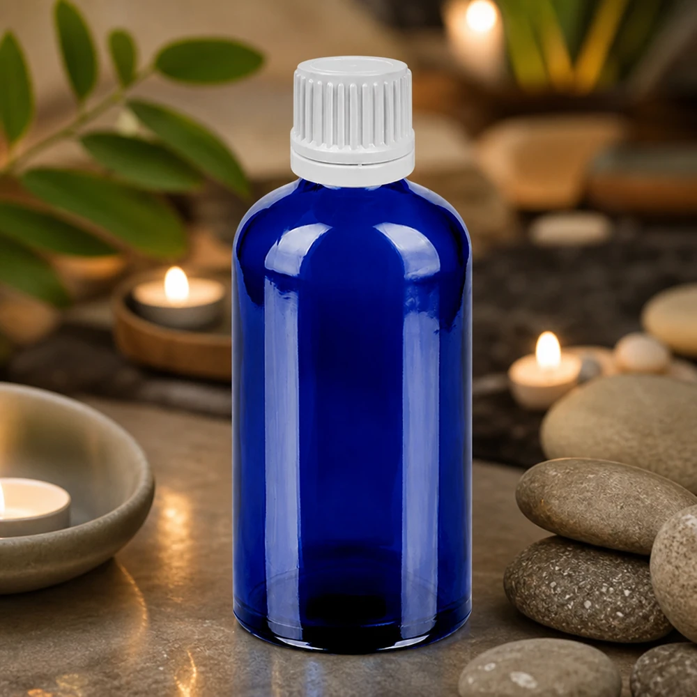 100ml Tropfflasche 0.7mm weiß Originalitätsverschluss BlueLine UT18/100