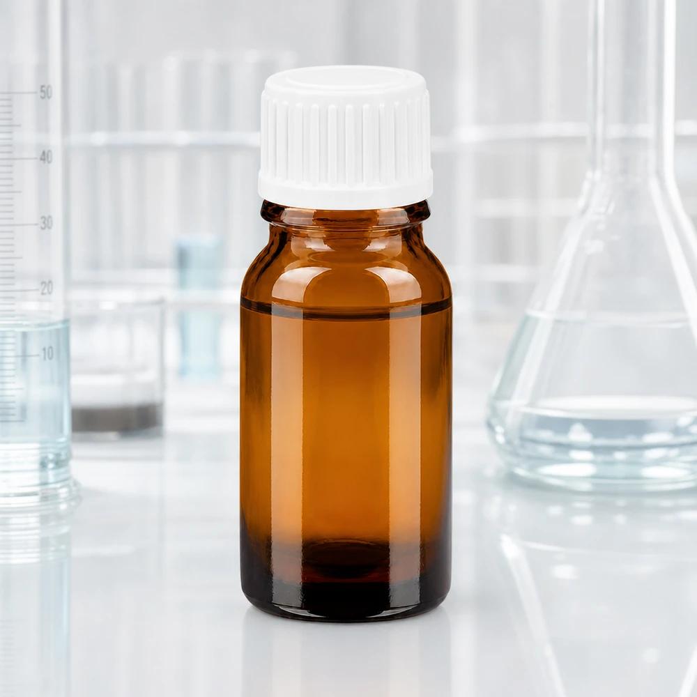 10ml Präzisionstropfflasche mit 0.9mm Öffnung und weissem UT18 Gewinde für Standardanwendungen