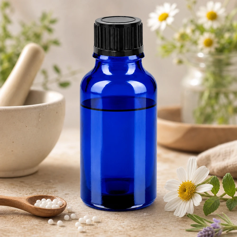 20ml Flasche 11mm Schraubverschluss schwarz Standard BlueLine UT18/20 20ml BlueLine Flasche aus hitzebeständigem Glas mit auslaufsicherem schwarzem Schraubdeckel