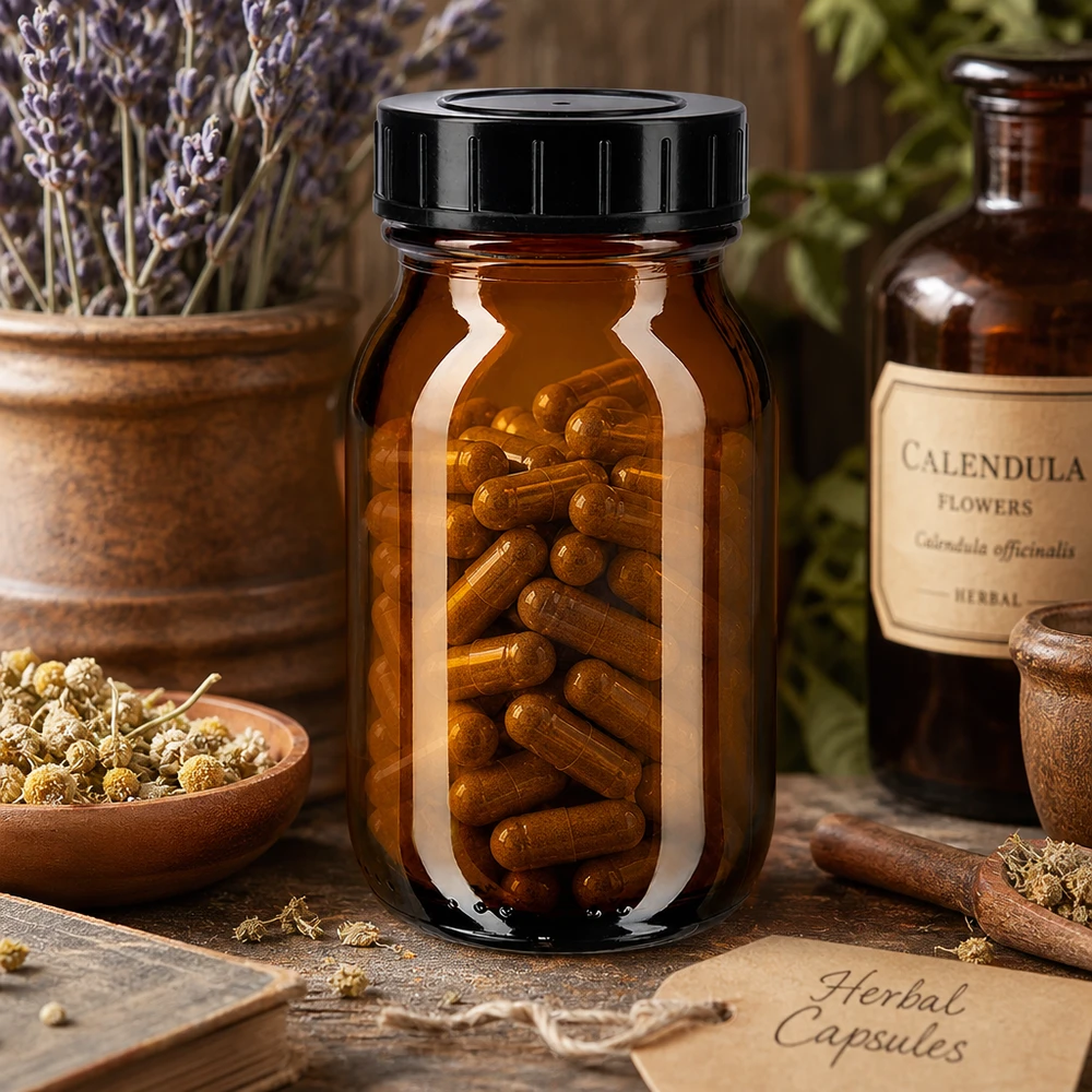 100ml Weithalsflasche Braunglas mit Schraubdeckel Pharmaqualität Weithalsglas 100ml braun getönt mit dichtem Deckel für Supplements