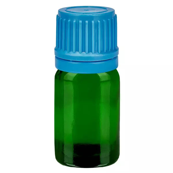 5ml Flasche 11mm Schraubverschluss blau Originalitätsverschluss GreenLine UT18/5