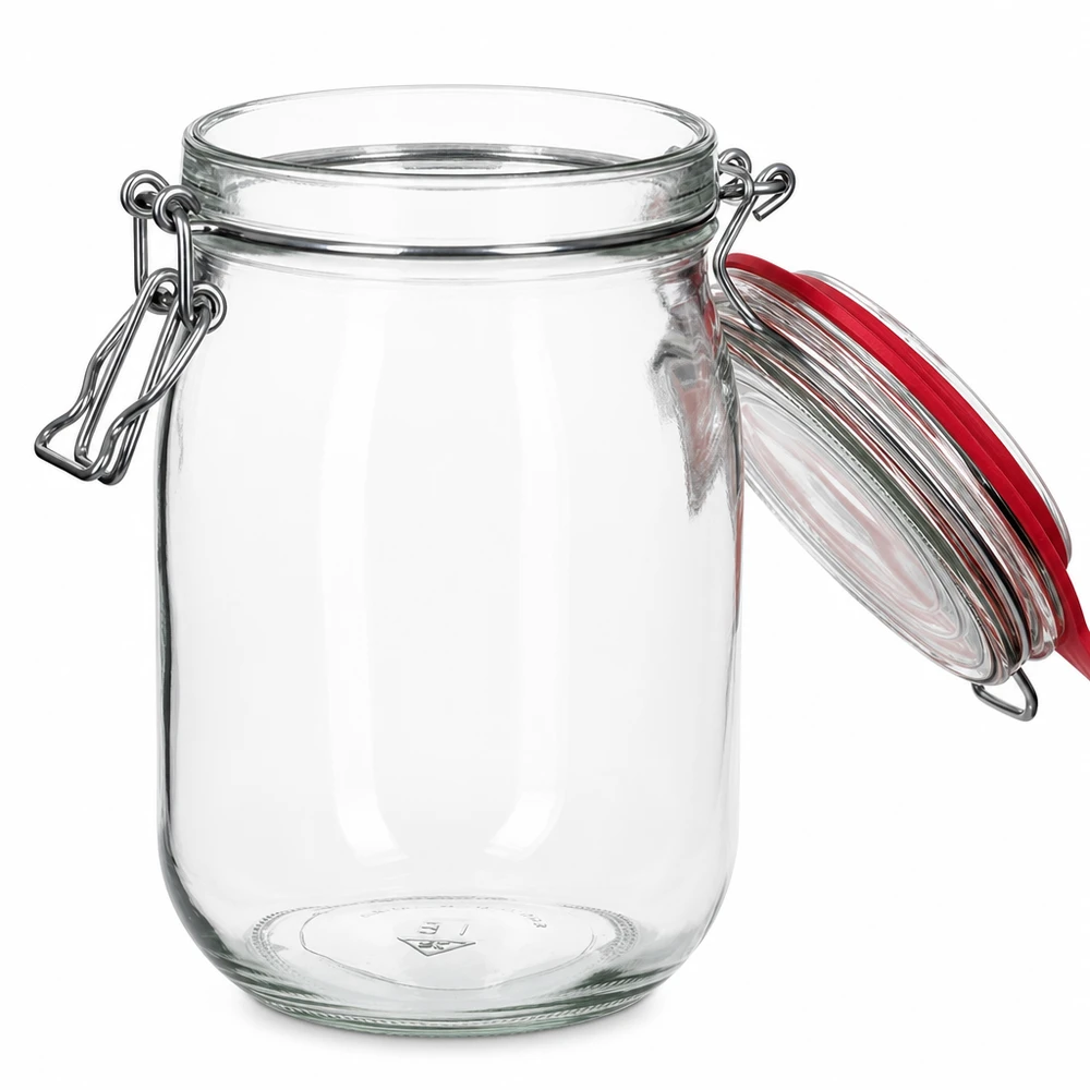 1140ml Vorratsglas Typ G mit Bügelverschluss UN.. Vielseitiges Aufbewahrungsglas 1140ml mit sicherem Verschlusssystem für Küche
