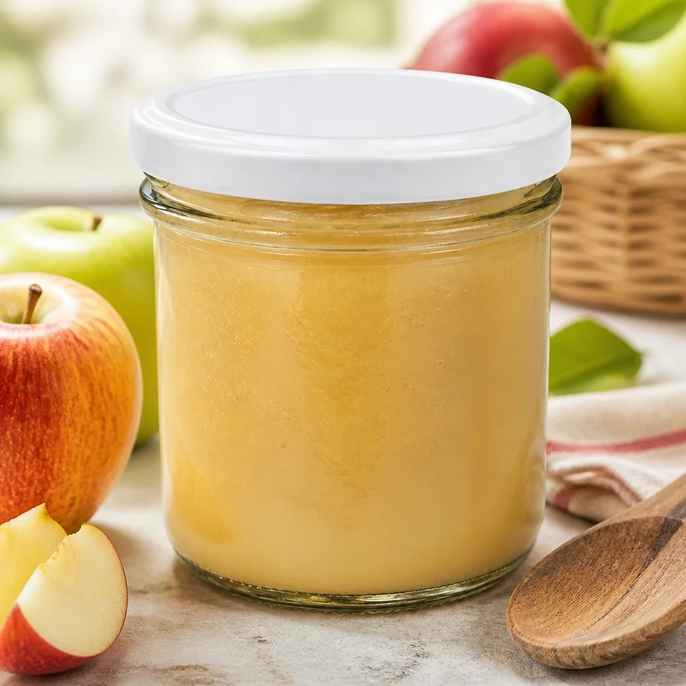Handliches 125ml Einmachglas UNiTWIST mit weißem Deckel für portionierte Vorräte und Geschenke