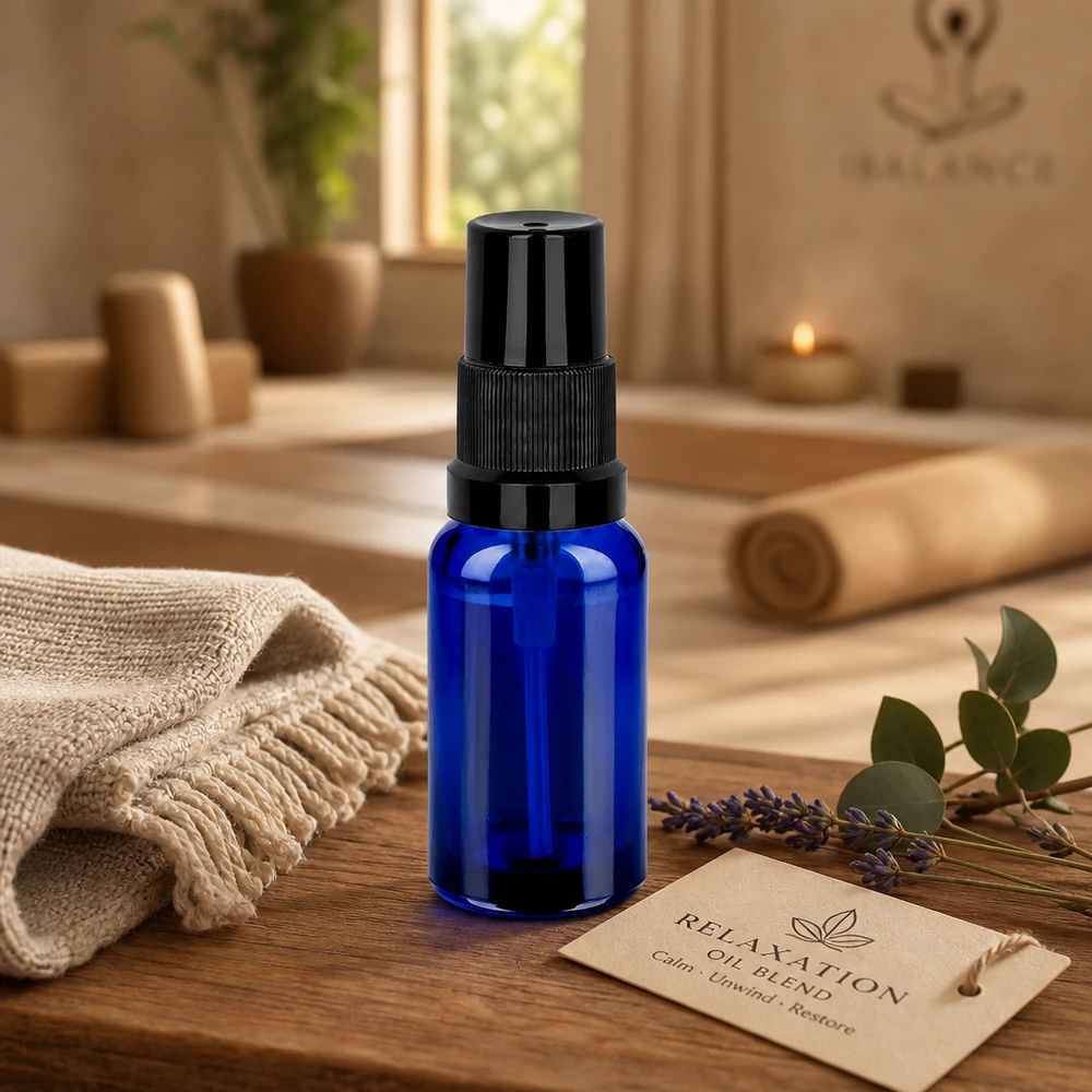 Vielseitige BlueLine Sprayflasche 20ml für DIY-Kosmetik Parfums und natürliche Sprays im Haushalt