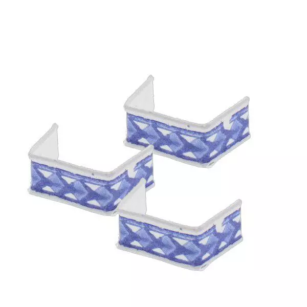 U-Clipbandverschluss blau/weiß (100er Pack) 33mm U-Clipbandverschluss blau/weiß (100er Pack) 33mm