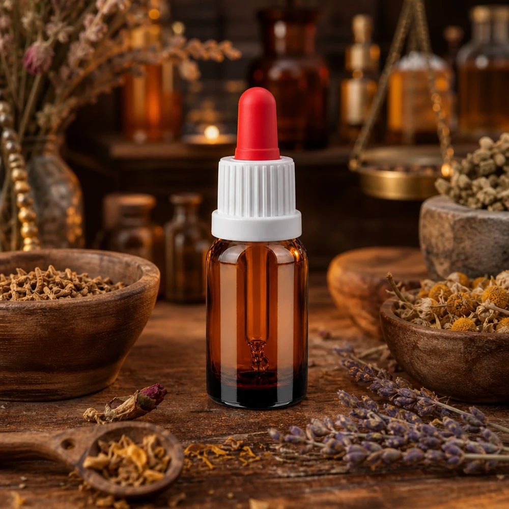 10ml Pipettenflasche weiß/rot Originalitätsverschluss BrownLine UT18/10 Hochwertige 10ml Pipettenflasche mit optimaler Größe für Reisen und unterwegs