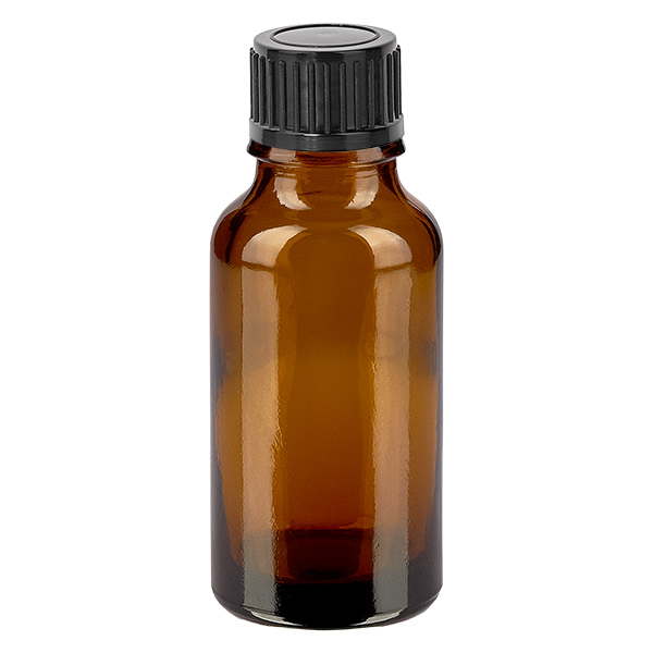 20ml Flasche 11mm Schraubverschluss schwarz Standard BrownLine UT18/20