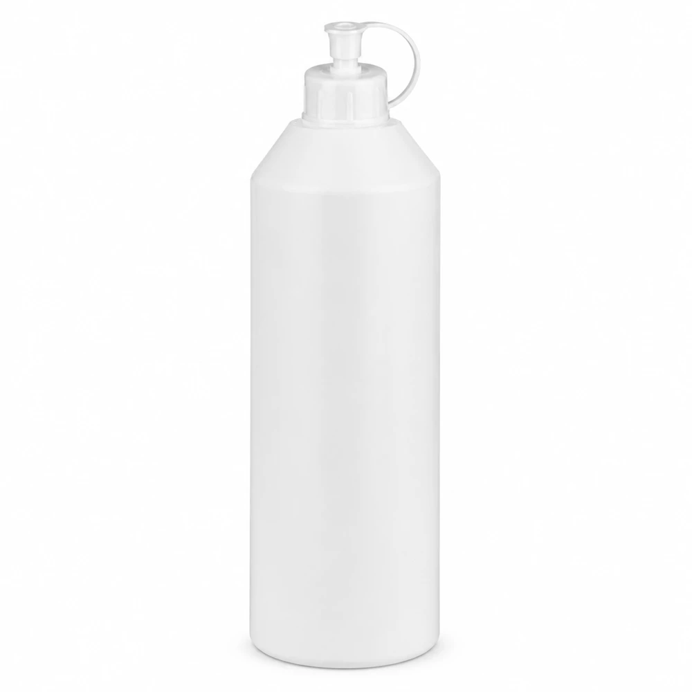 Leere HDPE Flasche 250ml für Apotheken und Medizin mit weißem Spritzverschluss