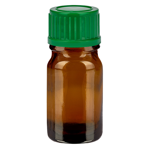5ml Flasche 11mm Schraubverschluss grün Standard BrownLine UT18/5