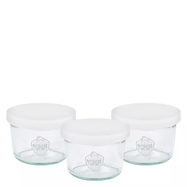 3er Set Gläser für HotStone1 inkl. Silikon-Deckel