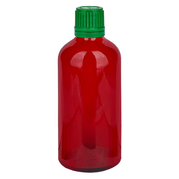 100ml Flasche 11mm Schraubverschluss grün Originalitätsverschluss RedLine UT18/100