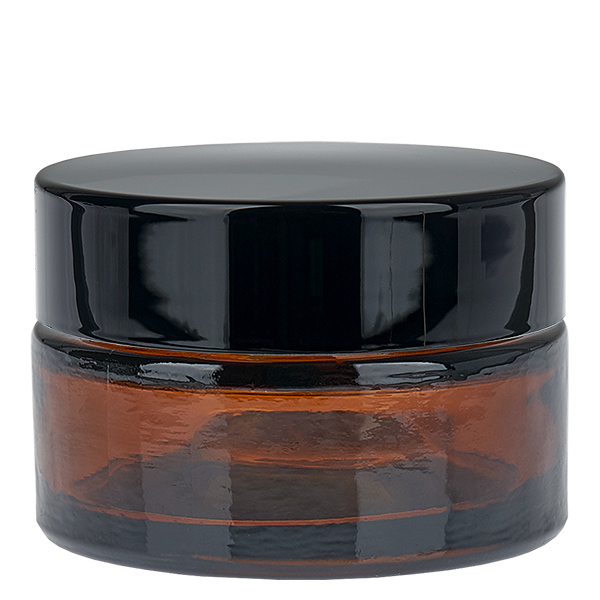 Glastiegel 20ml braun mit Einlegedeckel UNiTWIST Glastiegel 20ml braun mit Einlegedeckel UNiTWIST