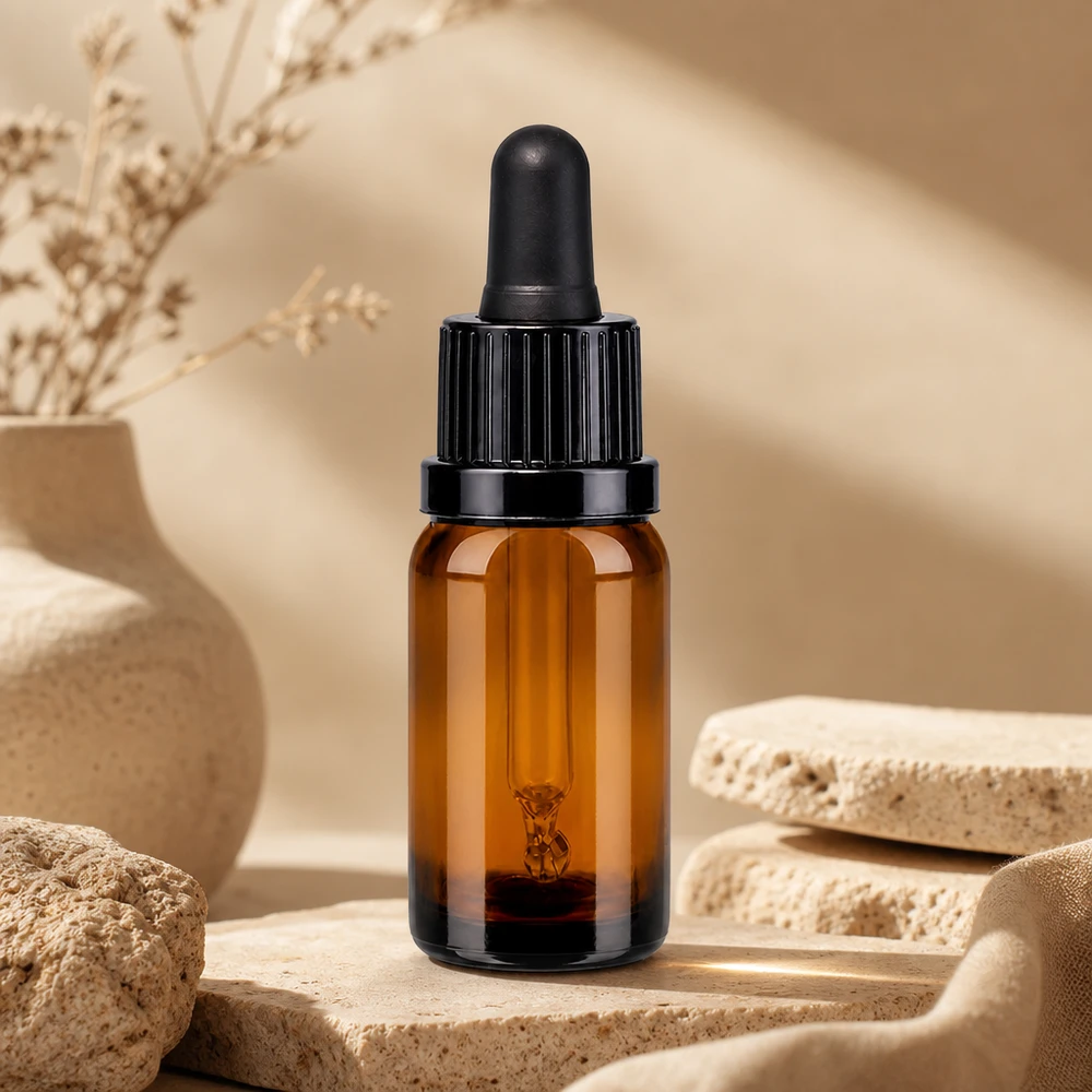 10ml Pipettenflasche schwarz Originalitätsverschluss BrownLine UT18/10 Apotheker-Qualität 10ml Pipettenflasche braun schwarz für professionelle Aufbewahrung von Extrakten