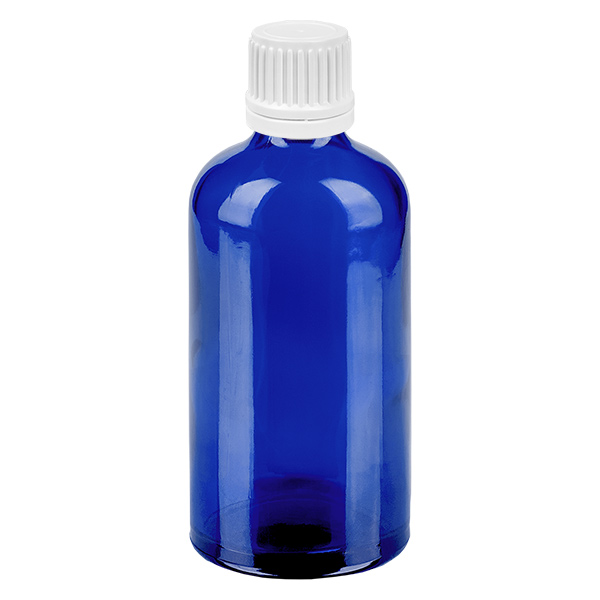 100ml Flasche 11mm Schraubverschluss weiß Originalitätsverschluss BlueLine UT18/100