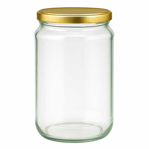 375ml Rundglas mit BasicSeal Deckel gold UNiTWIST