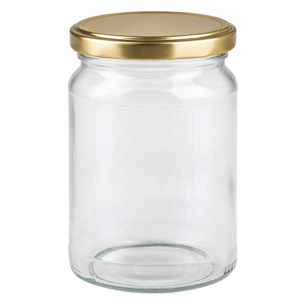 205ml Rundglas mit BasicSeal Deckel gold UNiTWIST