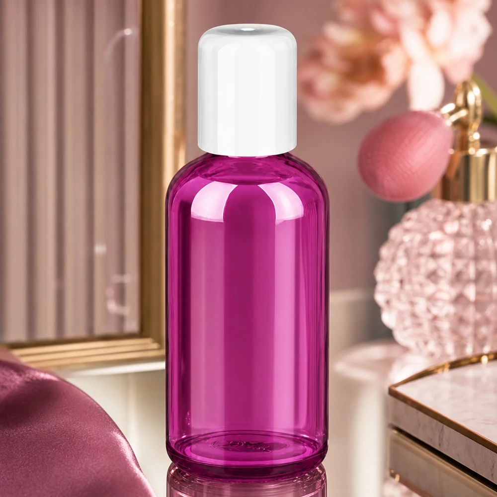 Praktische 100ml Roll-On Flasche mit weißem Deckel ideal für Öle Seren und flüssige Kosmetika
