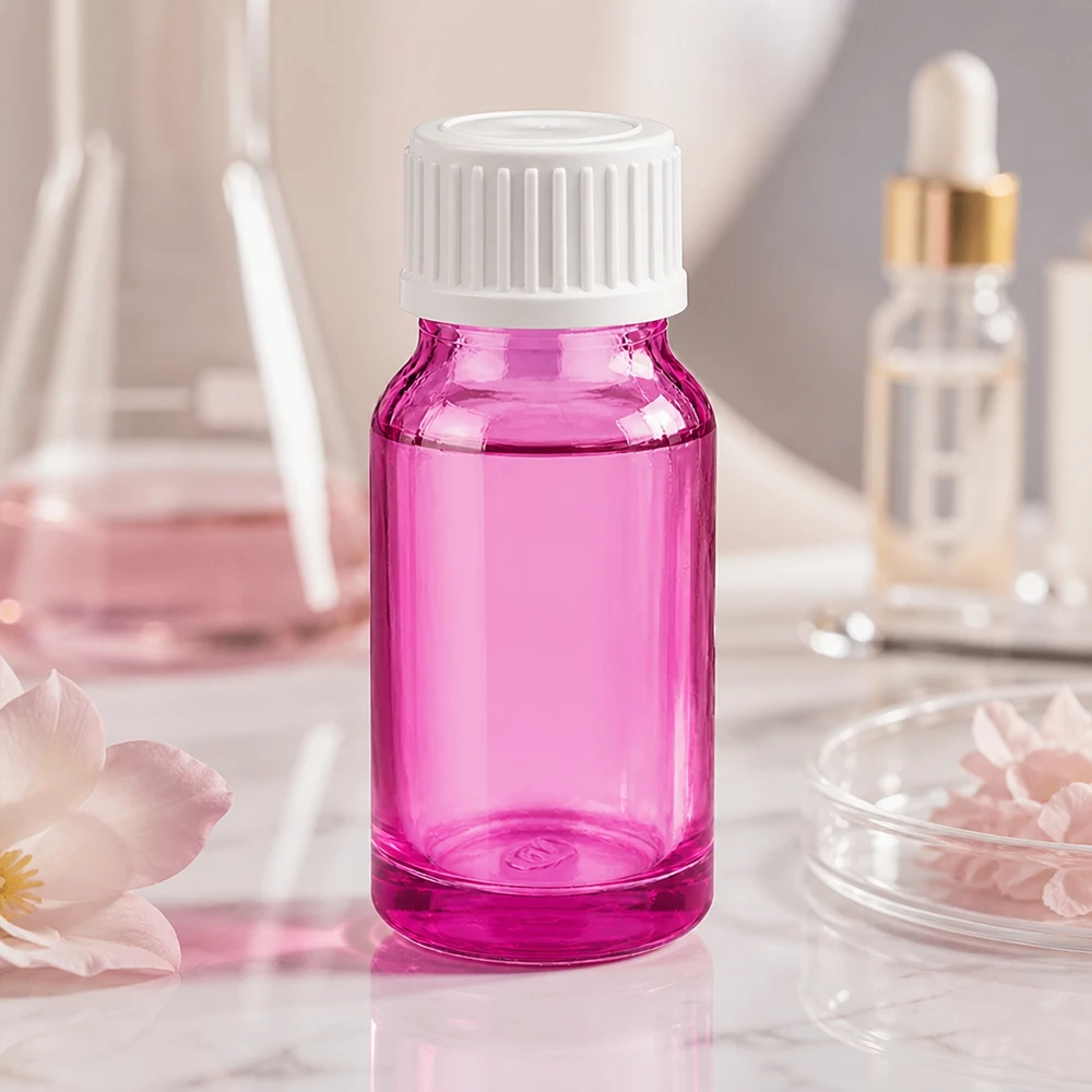 Elegante Tropfflasche 10ml in violett für DIY-Kosmetik und selbstgemachte Seren