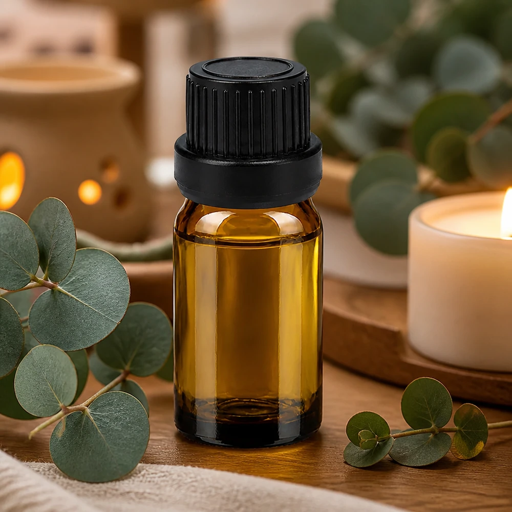 5ml Braunglas Tropfflasche mit gerilltem schwarzem Verschluss für optimalen Grip und Handling