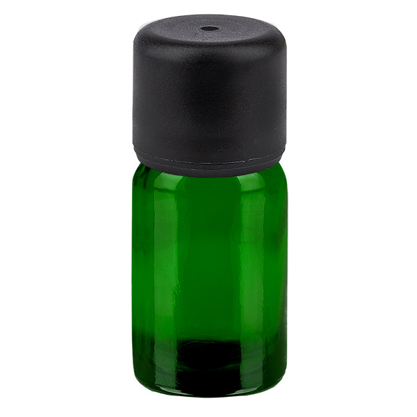 5ml Flasche 6mm Schraubverschluss schwarz Standard GreenLine UT18/5