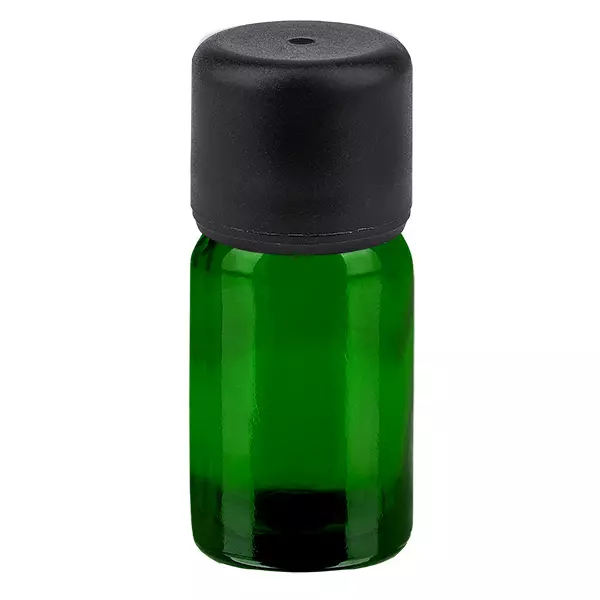 5ml Flasche 6mm Schraubverschluss schwarz Standard GreenLine UT18/5