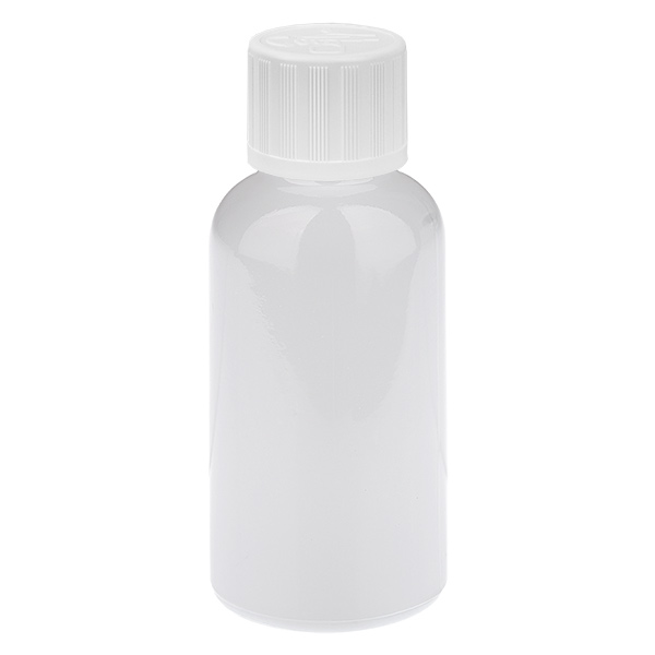 30ml Tropfflasche 1.2mm weiß Standardverschluss Kindersicherung WhiteLine UT18/30