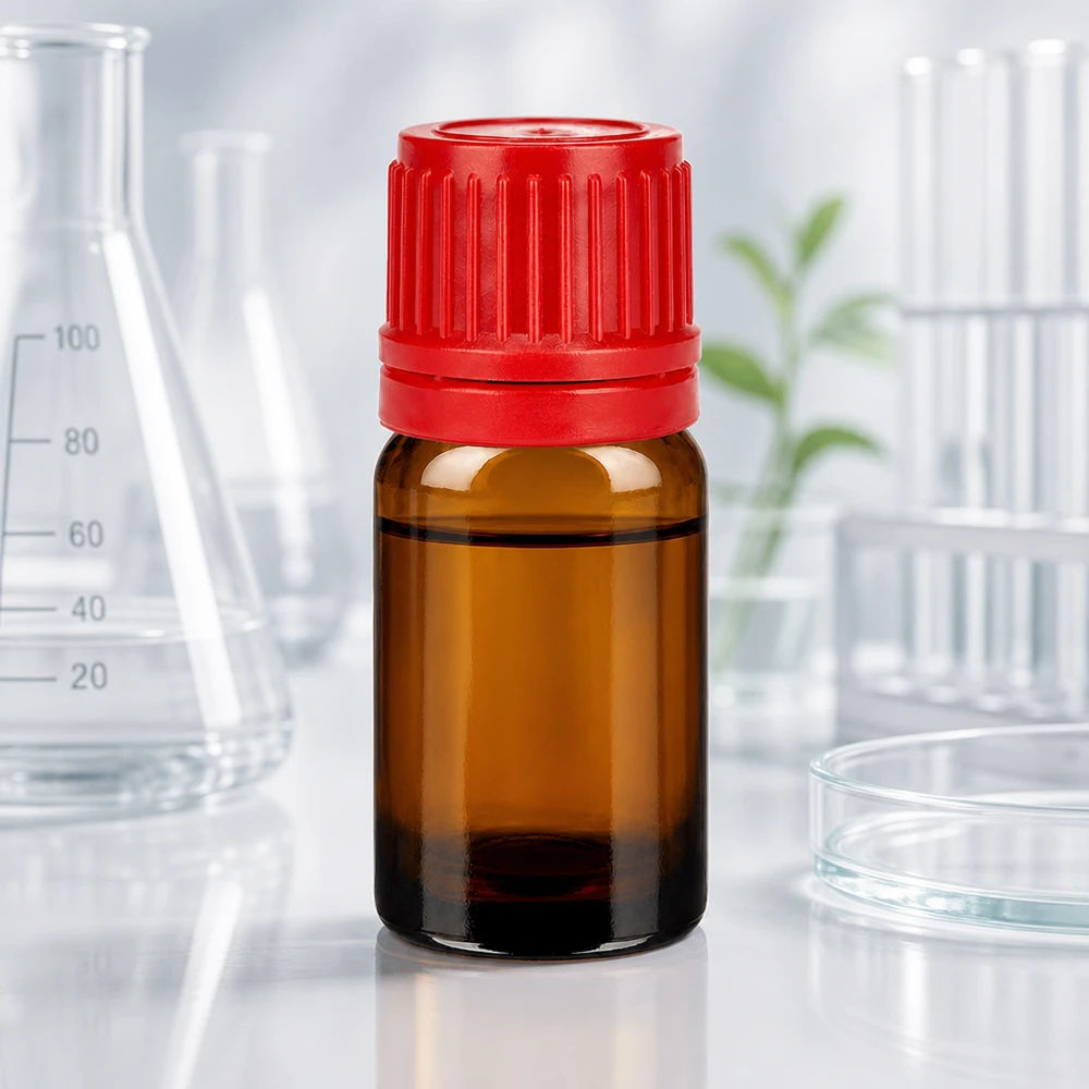 5ml Flasche 11mm Schraubverschluss rot Originalitätsverschluss BrownLine UT18/5 Professionelle 5ml Glasflasche mit manipulationssicherem Verschluss für Wirkstoffe