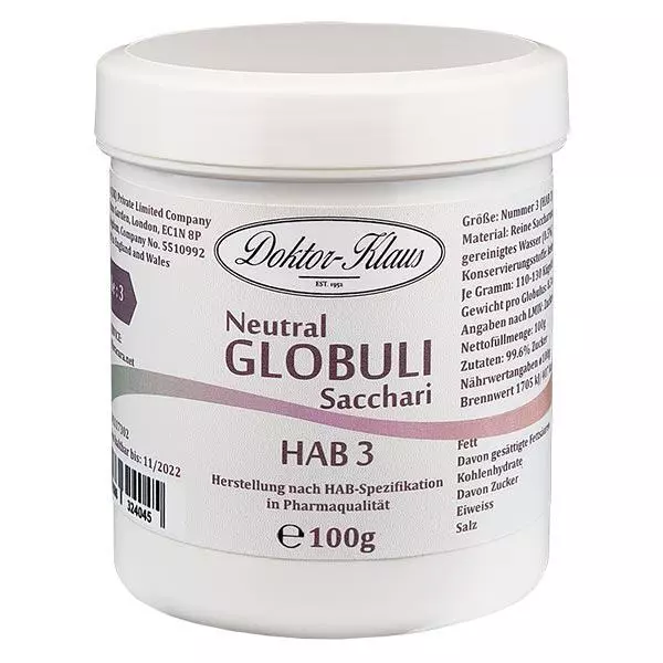100g Neutral Globuli Gr. 3 von Doktor-Klaus