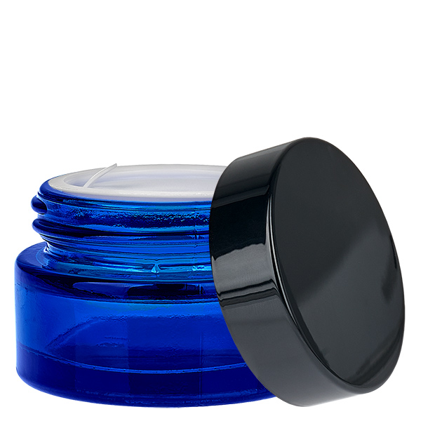 Glastiegel 20ml blau mit Einlegedeckel UNiTWIST Glastiegel 20ml blau mit Einlegedeckel UNiTWIST