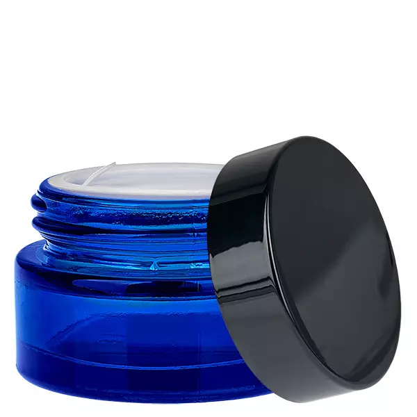 Glastiegel 20ml blau mit Einlegedeckel UNiTWIST Glastiegel 20ml blau mit Einlegedeckel UNiTWIST
