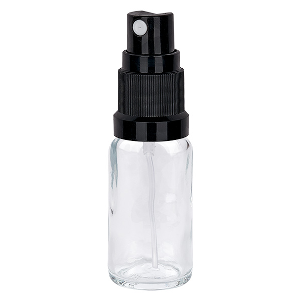 20ml Sprayflasche schwarz Standardverschluss ClearLine UT18/20