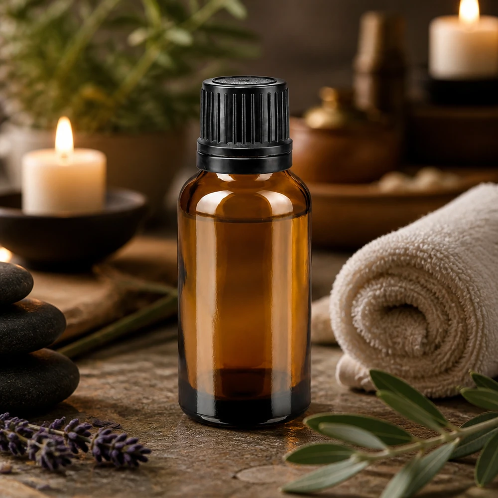 Apothekenflasche braun 20ml Schraubverschluss schwarz Giessring Originalitätsverschluss Hochwertiges 20ml Apothekenglas braun mit breitem schwarzen Schraubdeckel Tropfflasche leer