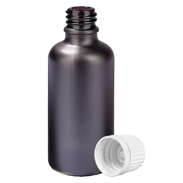 50ml Flasche 11mm Schraubverschluss weiß Originalitätsverschluss BlackLine UT18/50 50ml Flasche 11mm Schraubverschluss weiß Originalitätsverschluss BlackLine UT18/50