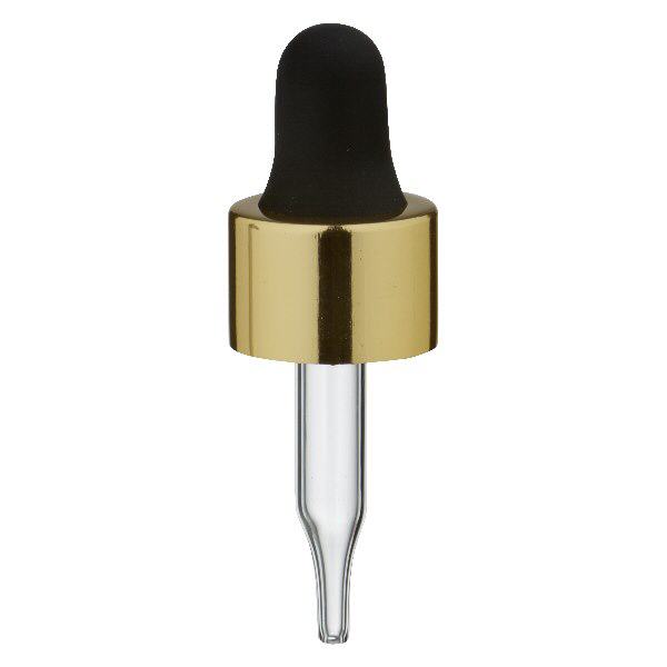 Glas-Tropfpipette gold/schwarz UT13/3 UNiTWIST