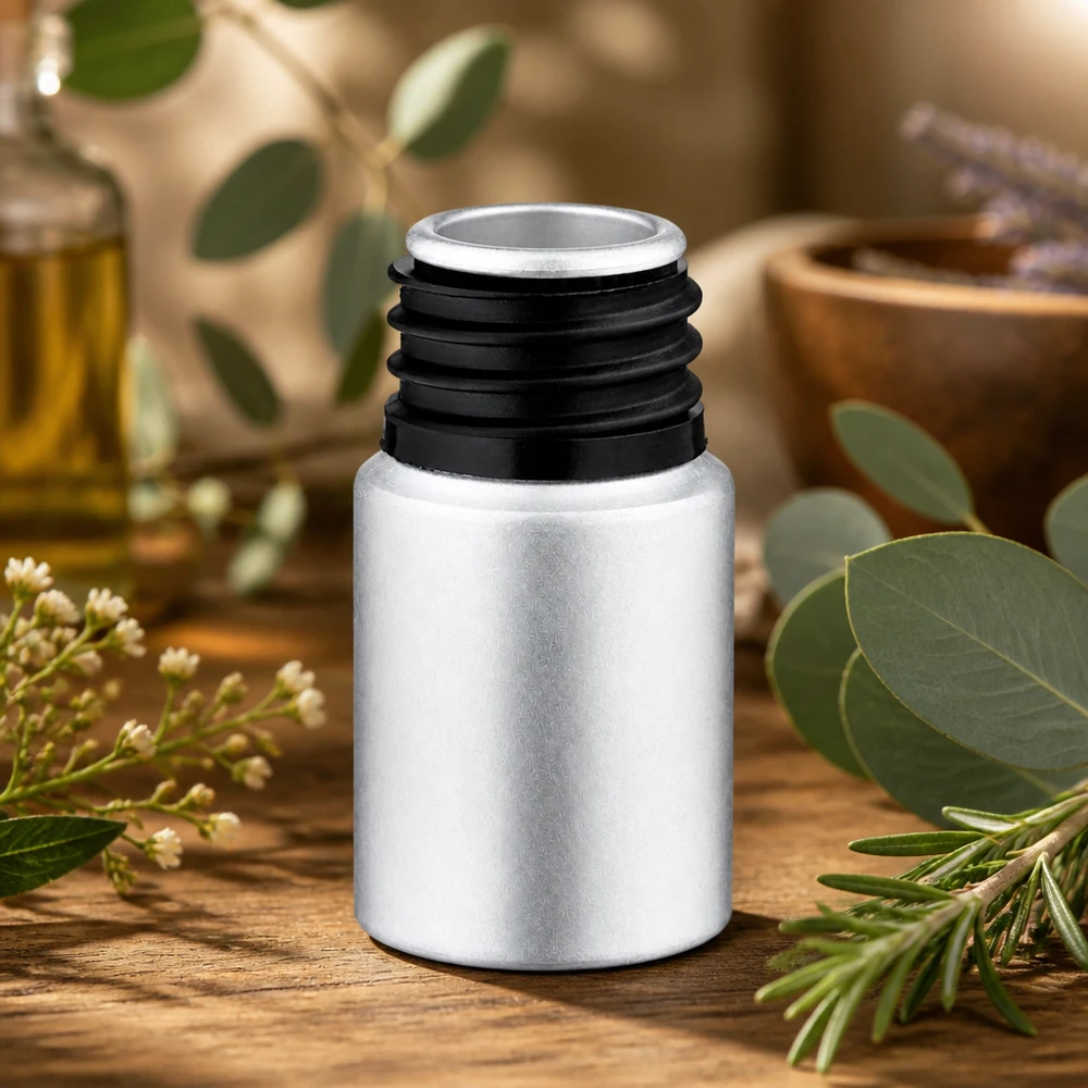 Nachhaltige 10ml Aluflasche wiederbefüllbar für umweltbewusste Kosmetikaufbewahrung
