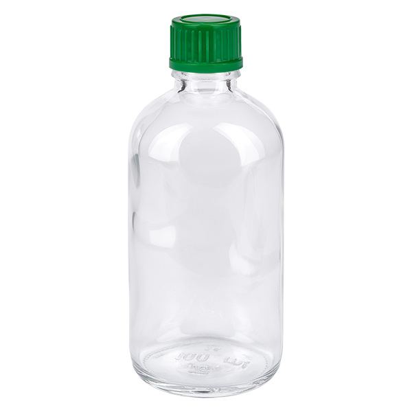 100ml Flasche 11mm Schraubverschluss grün Standard ClearLine UT18/100