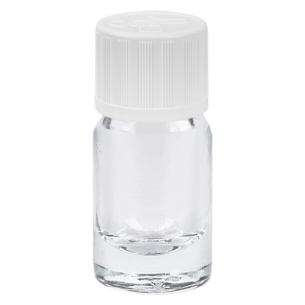 5ml Tropfflasche 1.2mm weiß Standardverschluss Kindersicherung ClearLine UT18/5