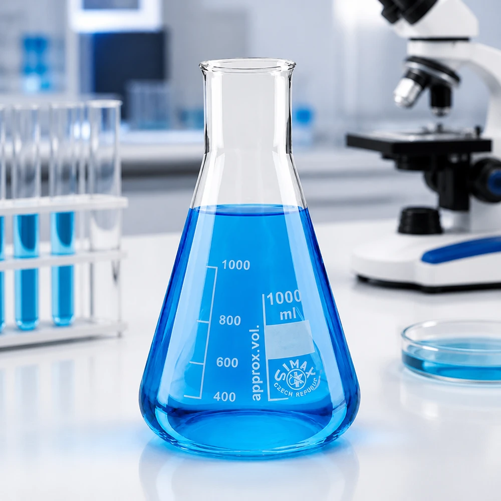 Erlenmeyerkolben 200ml Weithals Erlenmeyerkolben 200ml Weithals säureresistent für aggressive Chemikalien und Lösungen