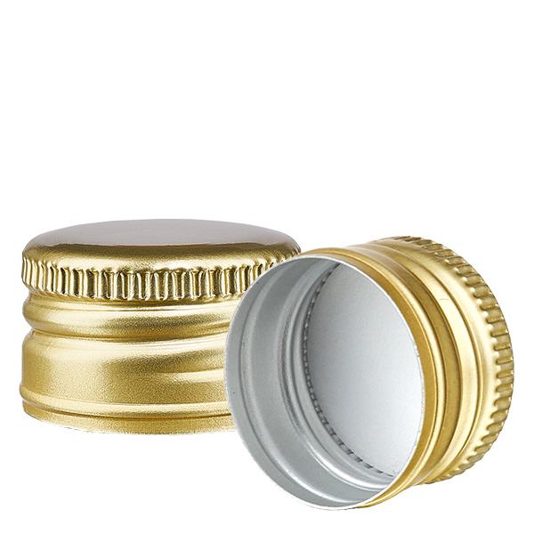 Schraubverschluss gold aus Aluminium Standard PP28 ApoGlas
