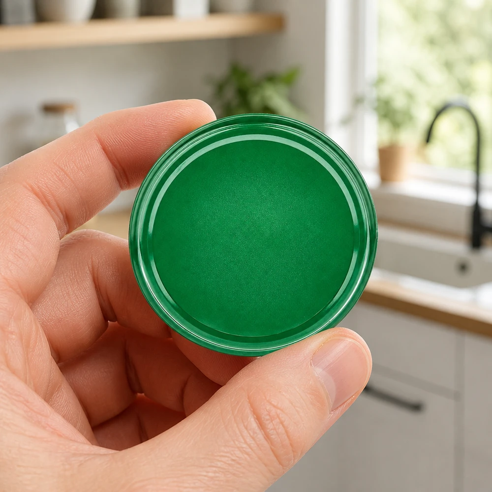 Grüner Twist-Off Deckel TO82 82mm UNiTWIST BasicSeal zum Einkochen geeignet