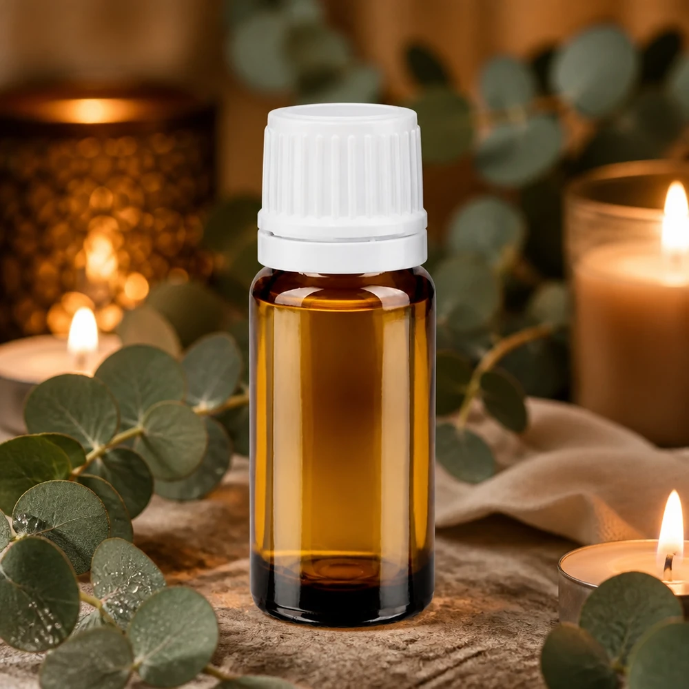Kompakte 10ml Braunglasflasche mit weißem Originalitätsverschluss für Laboranwendungen geeignet
