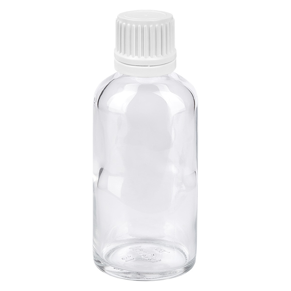 50ml Tropfflasche 0.7mm weiß Originalitätsverschluss ClearLine UT18/50 50ml Tropfflasche 0.7mm weiß Originalitätsverschluss ClearLine UT18/50