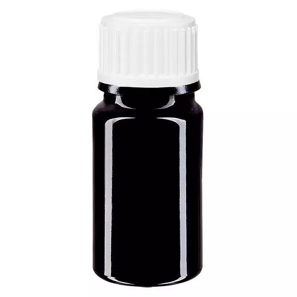Apothekenflasche violett 5ml Schraubverschluss weiß Standard Apothekenflasche violett 5ml Schraubverschluss weiß Standard