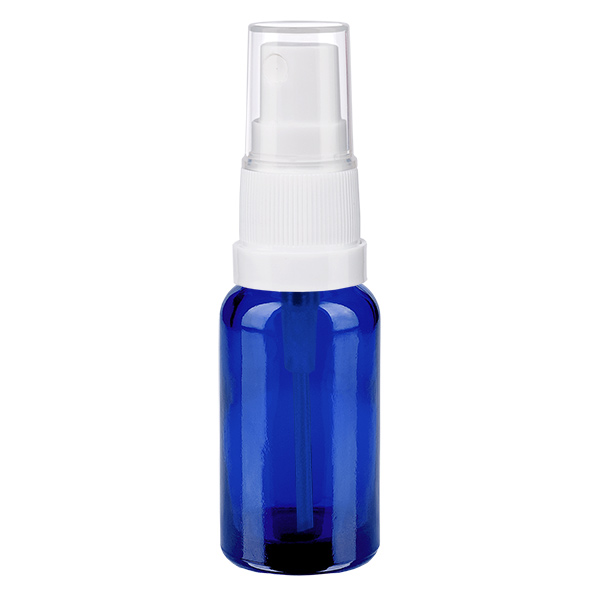 20ml Sprayflasche weiß/transparent Standardverschluss BlueLine UT18/20