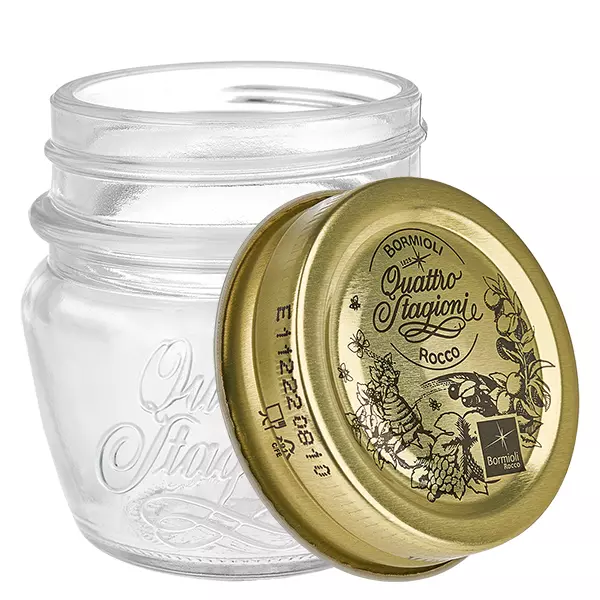80ml Rundglas "Quattro Stagioni" mit Deckel