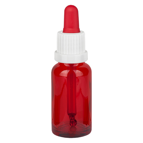 20ml Pipettenflasche weiß/rot Originalitätsverschluss RedLine UT18/20