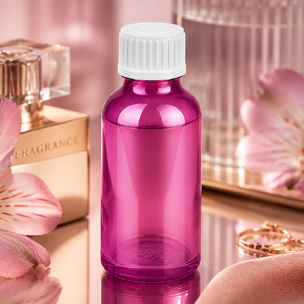 Professionelle 30ml Tropfflasche in violett für Labor und pharmazeutische Anwendungen